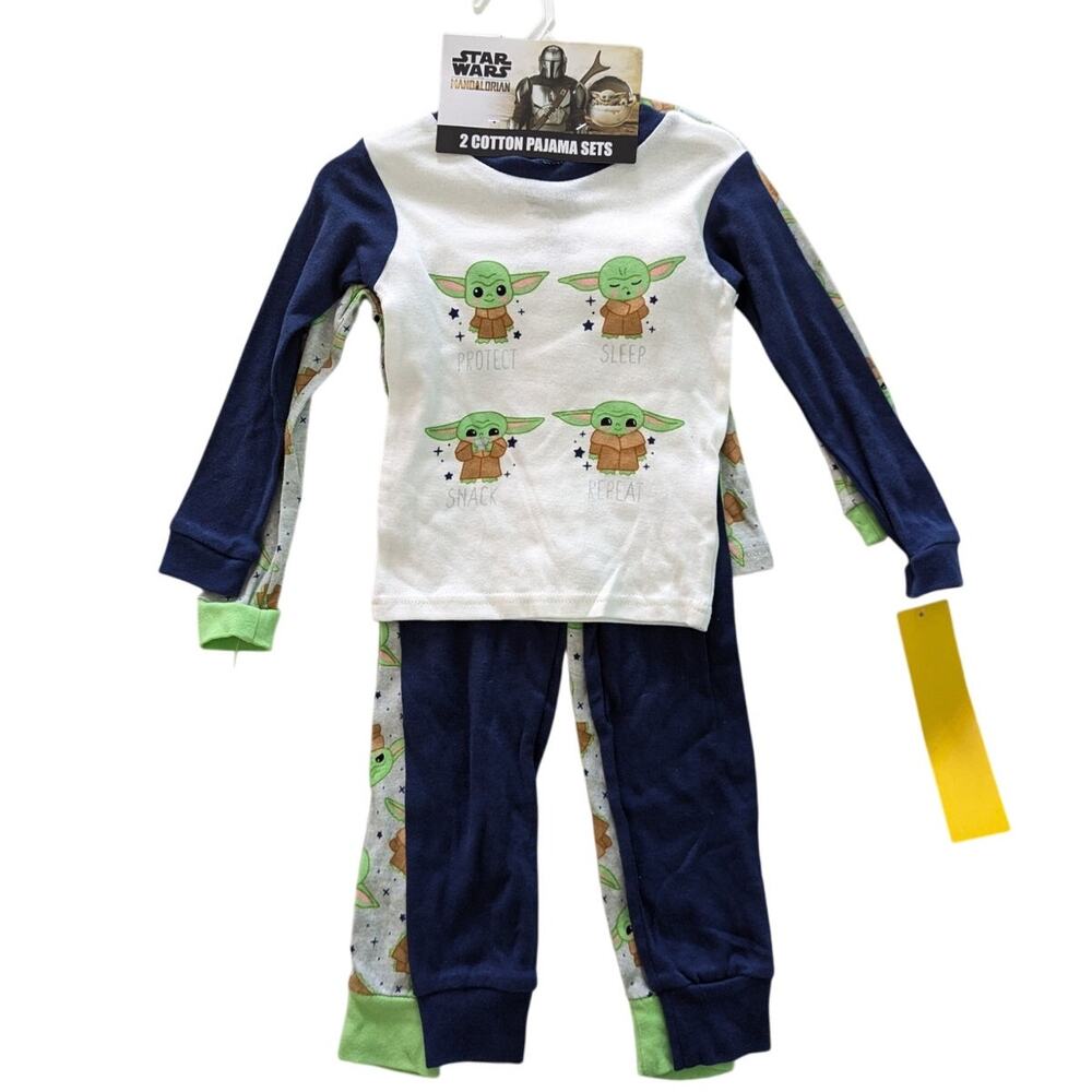 Star Wars Baby Yoda Grogu 4-Piece Pajama Set NWT size 3t